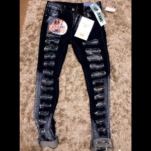 V.I.P dark very holy skinny jeans